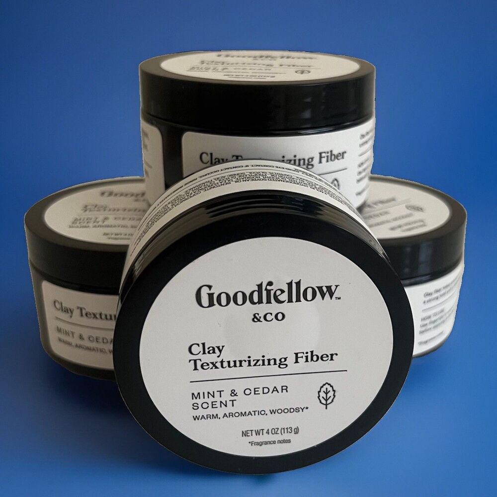 Goodfellow & Co Men’s Clay Texturizing Fiber Mint & Cedar Scent 4 oz  Set of 4